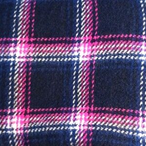 GAP Plaid Cozy Scarf in Pink and Blue